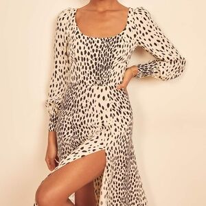 REFORMATION ALESSI DRESS IN CHEETAH PRINT